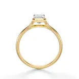 Złoty pierścionek diament szlif szmaragdowy SBPZ_033